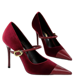 Funki Buys | Shoes | Women's Luxury Velvet Pointed Toe Stiletto Pumps