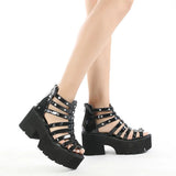 Funki Buys | Shoes | Women's Strappy Platform Gladiator Sandal