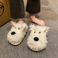 Funki Buys | Shoes | Women's Cute Shaggy Dog Slippers