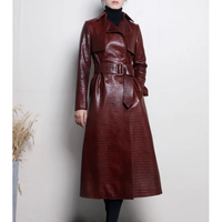 Funki Buys | Jackets | Women's Aligator Print Faux Leather Coat