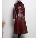 Funki Buys | Jackets | Women's Aligator Print Faux Leather Coat