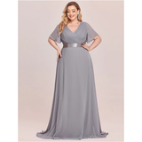 Funki Buys | Dresses | Women's Elegant Chiffon Evening Dress