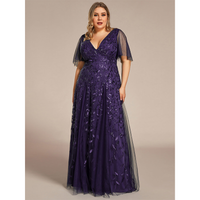 Funki Buys | Robes | Robe longue en dentelle à sequins pour femme