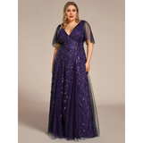 Funki Buys | Robes | Robe longue en dentelle à sequins pour femme