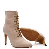 Funki Buys | Boots | Women's Lace-up Suede Dress Boots