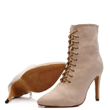 Funki Buys | Boots | Women's Lace-up Suede Dress Boots