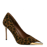 Funki Buys | Shoes | Women's Leopard Print Stilettos Metal Heel