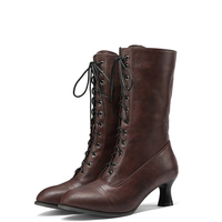 Funki Buys | Boots | Women's Victorian Style Lace Up Boots