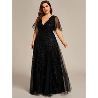 Funki Buys | Robes | Robe longue en dentelle à sequins pour femme