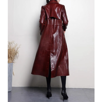 Funki Buys | Jackets | Women's Aligator Print Faux Leather Coat