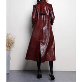 Funki Buys | Jackets | Women's Aligator Print Faux Leather Coat
