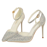 Funki Buys | Shoes | Women's Shiny Rhinestone Designer Heels | Wedding