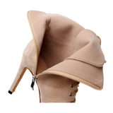 Funki Buys | Boots | Women's Lace-up Suede Dress Boots