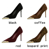 Funki Buys | Shoes | Women's Leopard Print Stilettos Metal Heel