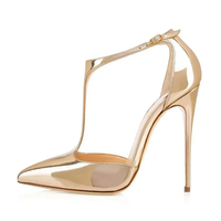 Funki Buys | Shoes | Women's Patent High Heel T-Strap Stilettos
