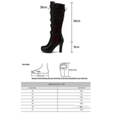 Funki Buys | Boots | Women's Platform Cosplay Boot | Lace Up High Heel