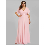 Funki Buys | Dresses | Women's Elegant Chiffon Evening Dress