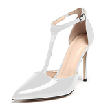 Funki Buys | Shoes | Women's Patent High Heel T-Strap Stilettos