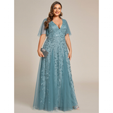Funki Buys | Robes | Robe longue en dentelle à sequins pour femme