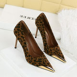 Funki Buys | Shoes | Women's Leopard Print Stilettos Metal Heel