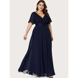Funki Buys | Dresses | Women's Elegant Chiffon Evening Dress