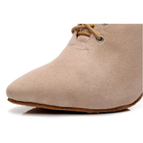 Funki Buys | Boots | Women's Lace-up Suede Dress Boots