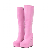 Funki Buys | Boots | Women's Super High Wedge Heeled Boots