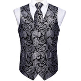 Funki Buys | Vests | Men's 4 Pcs Classic Paisley Tie Vest Set