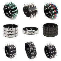 Funki Buys | Bracelets | Unisex Wide Cuff Goth Bracelet