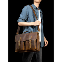 Funki Buys | Bags | Messenger Bags | Men's Leather Laptop Work Bag