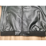 Funki Buys | Jackets | Men's Thin Faux Leather Bomber Jacket