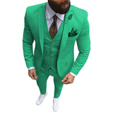 Funki Buys | Suits | Men's Formal Tuxedo Slim Fit 3 Piece Suit | Groom