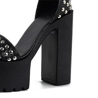 Funki Buys | Shoes | Women's Goth Rivet Dress Platform Sandal