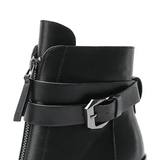 Funki Buys | Shoes | Women's Buckle Zipper Ankle Boots | Pointed Toe