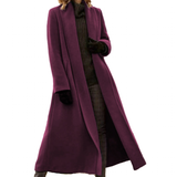 Funki Buys | Jackets | Women's Long Woolen Cardigan Coat