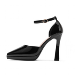 Funki Buys | Shoes | Women's Patent Leather Pointed Toe heels
