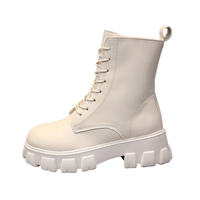 Funki Buys | Boots | Women's Lace-up Chunky Combat Boots