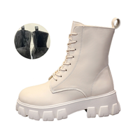 Funki Buys | Boots | Women's Lace-up Chunky Combat Boots