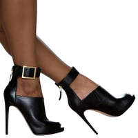 Funki Buys | Shoes | Women's High Buckle Strap Stiletto Sandal