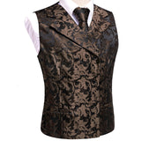 Funki Buys | Vests | Men's 4 Pcs Formal Floral Tie Vest Set