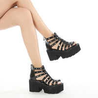 Funki Buys | Shoes | Women's Strappy Platform Gladiator Sandal