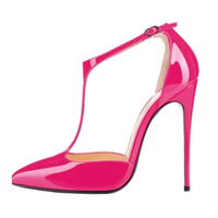 Funki Buys | Shoes | Women's Patent High Heel T-Strap Stilettos