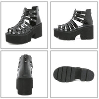 Funki Buys | Shoes | Women's Strappy Platform Gladiator Sandal