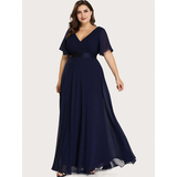 Funki Buys | Dresses | Women's Elegant Chiffon Evening Dress