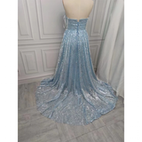 Funki Buys | Dresses | Women's Elegant Long Prom Dress | Sequin Tulle