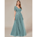 Funki Buys | Robes | Robe longue en dentelle à sequins pour femme