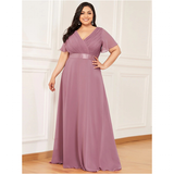 Funki Buys | Dresses | Women's Elegant Chiffon Evening Dress
