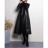 Funki Buys | Jackets | Women's Aligator Print Faux Leather Coat