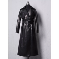 Funki Buys | Jackets | Women's Aligator Print Faux Leather Coat