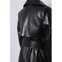 Funki Buys | Jackets | Women's Aligator Print Faux Leather Coat